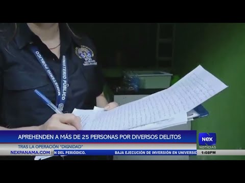 Aprehenden a ma?s de 25 personas por diversos delitos tras la operacio?n dignidad