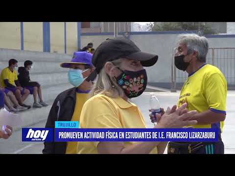 Promueven actividad física en estudiantes de I.E. Francisco Lizarzaburu