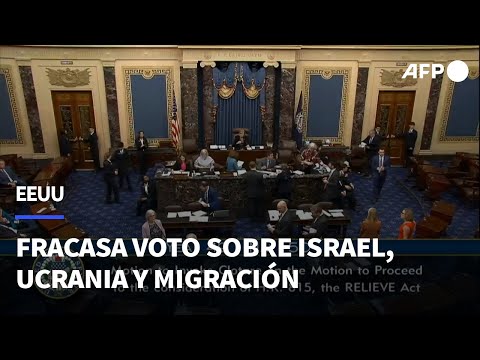 Fracasa en el Senado de EEUU una votación sobre migración, Ucrania e Israel | AFP