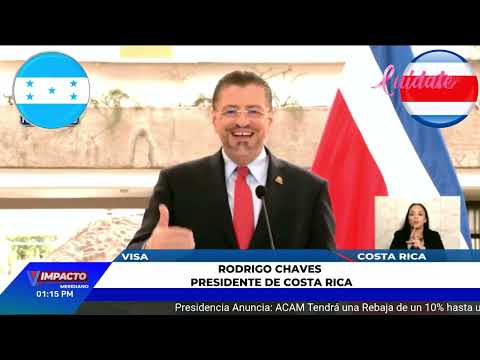 Presidente de Costa Rica anuncia medida de visa ante amenaza de sicarios hondureños