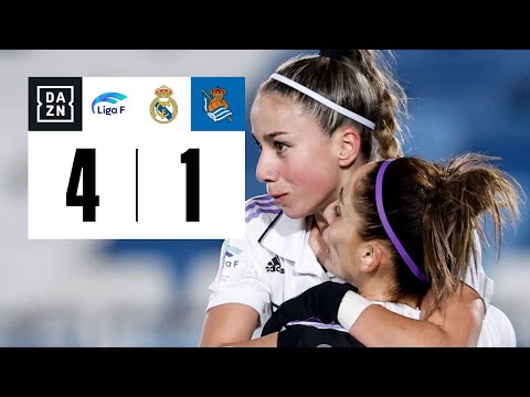 Real Madrid CF vs Real Sociedad (4-1) | Resumen y goles | Highlights Liga F