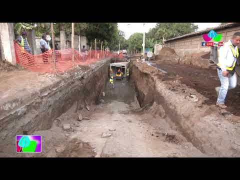 Avanza construcción de caja puente en la comarca Esquipulas del Distrito V de Managua