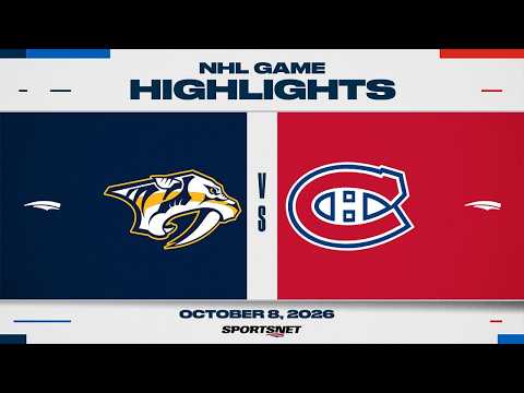 NHL 하이라이트 | 프레데터스 대 캐나디언스 - 2026년 10월 9일