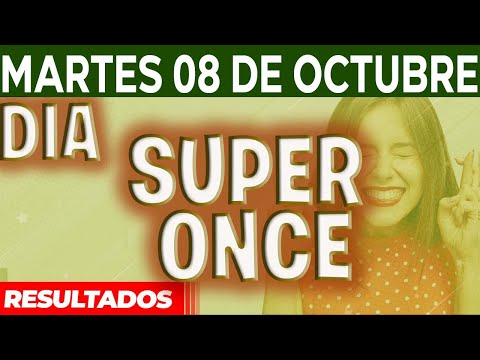 Resultado del SUPER ONCE Sorteo 1, Sorteo 2 y Sorteo 3 del Martes 8 de Octubre del 2024.