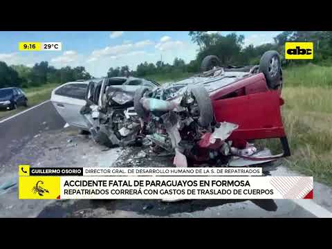 Accidente fatal de paraguayos en Formosa