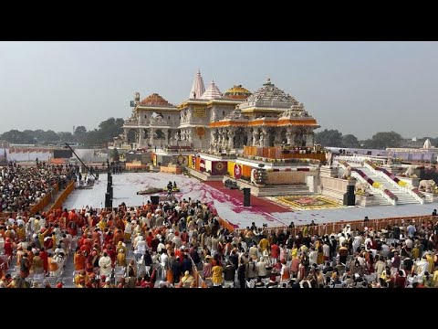Narendra Modi inaugura el controvertido templo hindú de Ayodhya