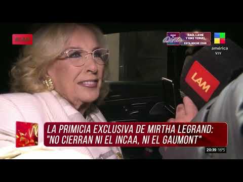 Primicia exclusiva de Mirtha Legrand en LAM: No cierra el Incaa