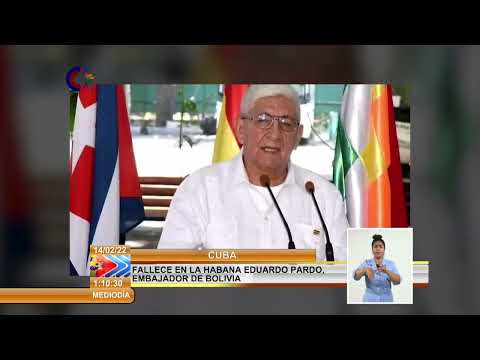 Fallece en La Habana Eduardo Pardo, embajador de Bolivia