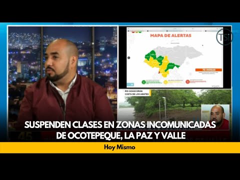 Suspenden clases en zonas incomunicadas de Ocotepeque, La Paz y Valle