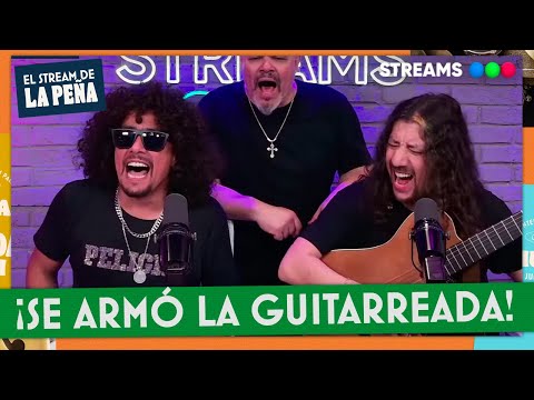 Facundo Toro y Campedrinos cantando juntos en #ElStreamDeLaPeña