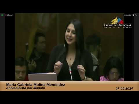 Asambleísta Gabriela Molina - Sesión 826 - #RecursosGAD