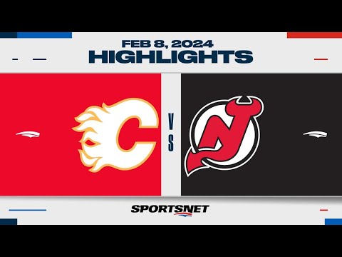 NHL Highlights | Flames vs. Devils - February 8, 2024