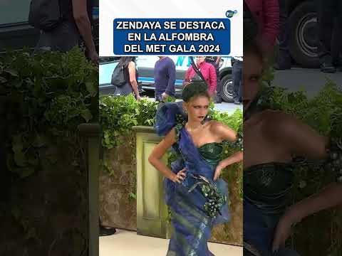 Zendaya se destaca en la alfombra del Met Gala 2024 en Nueva York #zendaya #metgala #tomholland