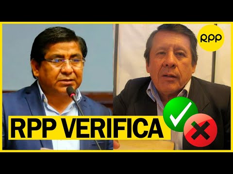 Declaraciones de Carlos Cuaresma y Luis Diosesbajo el fact checking de #RPPVerifica