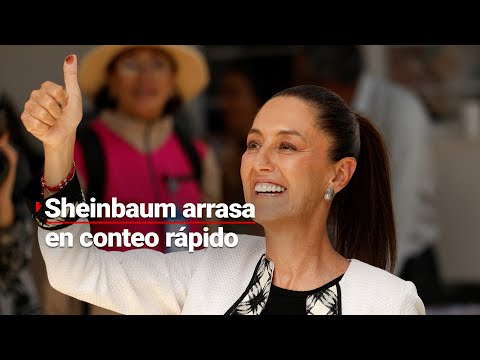 #Elecciones2024MX | Sheinbaum se perfila como la primera presidenta de México