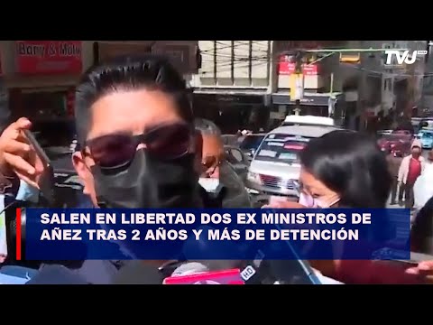 Salen en libertad dos ex ministros de Añez tras 2 años y más de detención
