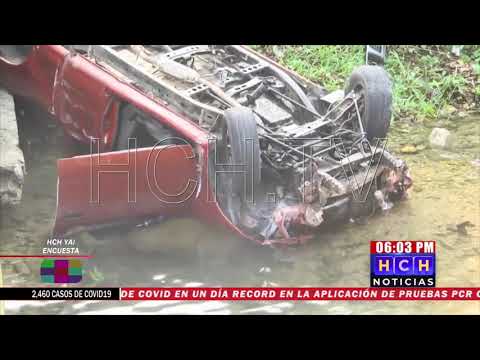 De milagro se salva un joven al accidentarse en su vehículo en Corozal, la Ceiba
