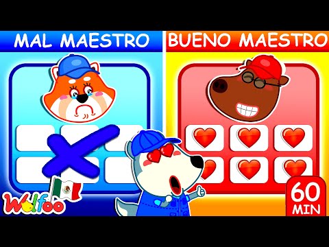 ¿BUENO Maestro O MAL Maestro? ? Situación Divertida  Dibujos Animados  Wolfoo En Español