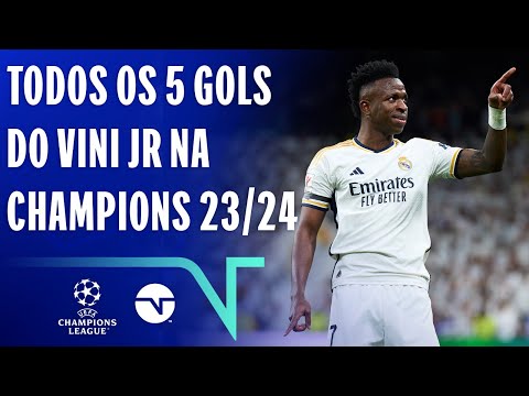 GOLAÇOS DECISIVOS! TODOS OS GOLS DE VINI JR NA CHAMPIONS LEAGUE 2023/24