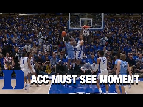 Acc Football Basketball 🏀 Duke's Theo John With The Forceful Rejection | ACC Must See Moment