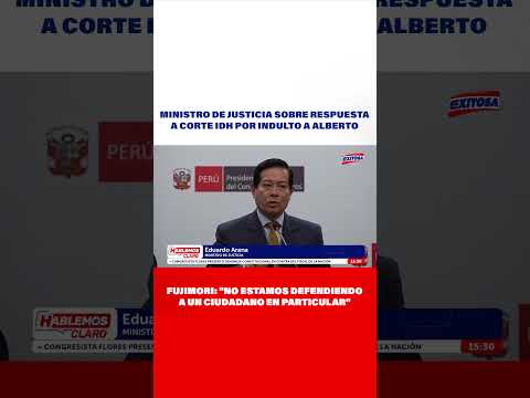 Ministro de Justicia sobre indulto a Fujimori: No estamos defendiendo a un ciudadano en particular