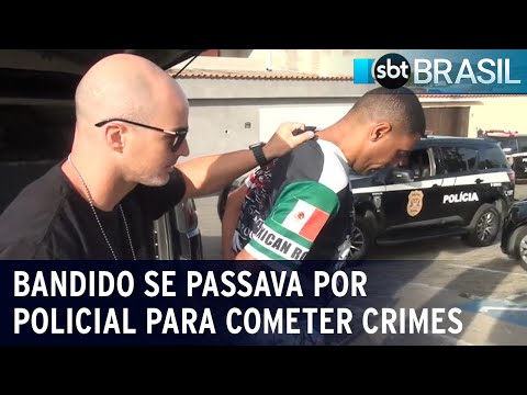 Bandido que cometia crimes se passando por policial é preso | SBT Brasil (17/01/24)