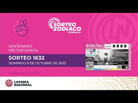 Sorteo Zodiaco No. 1632 Conmemorando el Natalicio de Héctor García