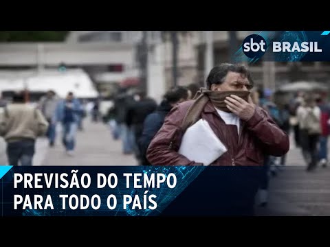 Frente fria chega com fortes ventos e chuva ao sudeste do país | SBT Brasil (08/10/24)