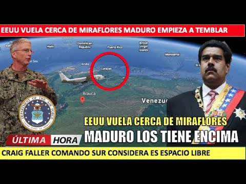 Fuerzas de EEUU vuelan cerca de Miraflores Maduro tiembla