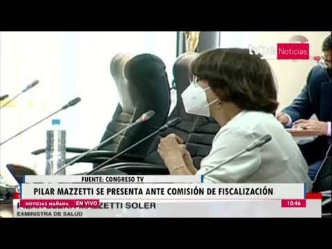 Pilar Mazzetti asistió a la Comisión de Fiscalización del Congreso