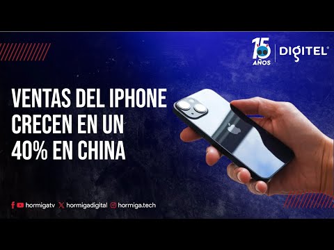 VENTAS DEL IPHONE CRECEN EN UN 40% EN CHINA