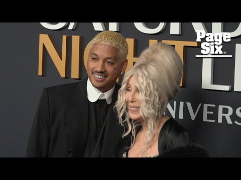 Cher, 78, and boyfriend AE Edwards, 39, cozy up on 'SNL 50' anniversary special red carpet