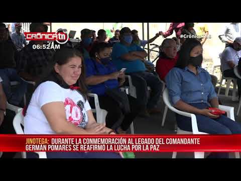 Militancia Sandinista en Jinotega honra legado de Germán Pomares El Danto - Nicaragua