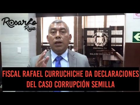 Fiscal Rafael Curruchiche se muestra satisfecho por audiencia del caso Corrupción Semilla