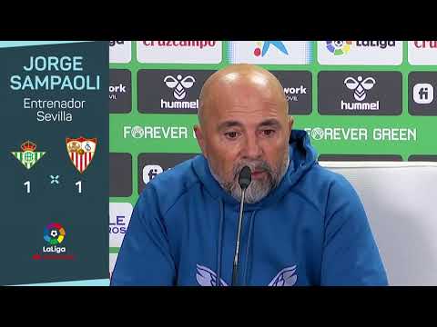 Jorge Sampaoli cree que el Sevilla mereció ganar el derbi