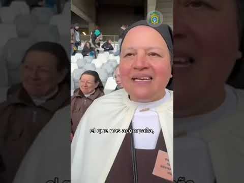 ? La emoción de la madre Nohora durante la beatificación en #Bruselas de Ana de Jesús