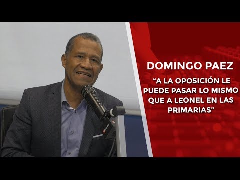 Domingo Páez: “A la oposición le puede pasar lo mismo que a Leonel en las primarias”