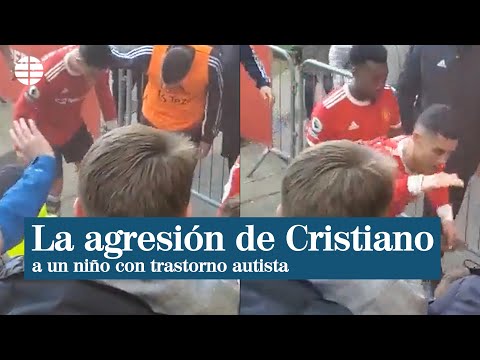 El manotazo de Cristiano Ronaldo a un menor con trastorno autista