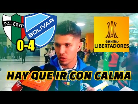 HICIMOS UN GRAN FUTBOL  PATO RODRIGUEZ habla de PALESTINO vs BOLIVAR 0-4 Copa Libertadores 2024