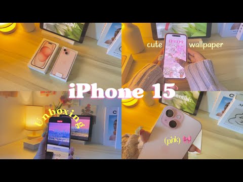 iphone15(pink)🎀unboxing+