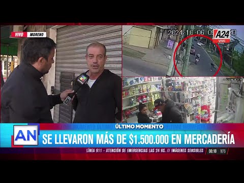 Moreno: violento robo en un kiosko, se llevaron más de $1.500.000 en mercadería