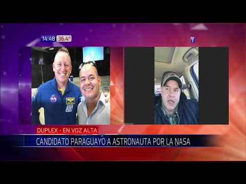 Habla el paraguayo que está cerca de su sueño de ser astronauta