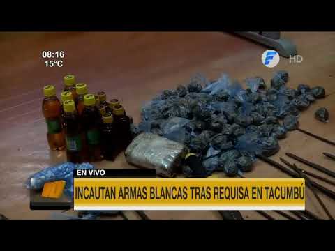 Requisa en Tacumbú: Requisaron armas blancas, marihuana y cocaína