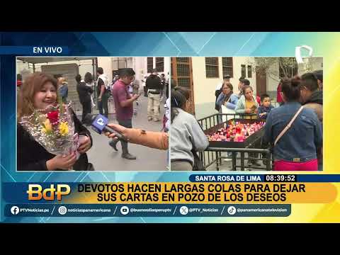 Santa Rosa de Lima: Devotos hacen largas colas para dejar cartas en Pozo de los Deseos (2/2)