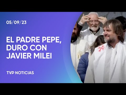 El padre Pepe Di Paola criticó a Milei por sus insultos vergonzosos al Papa