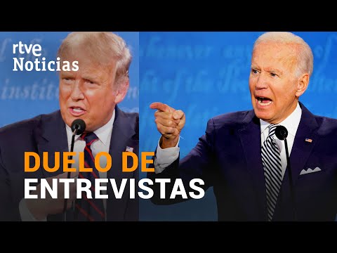 TRUMP y BIDEN se enfrentan en televisiones diferentes tras CANCELAR el segundo DEBATE | RTVE