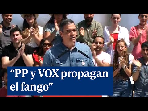 Sánchez dice que PP y Vox propagan el fango para no mostrar su verdadero proyecto