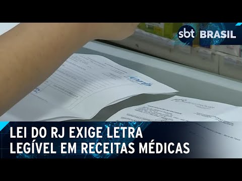 RJ publica lei para exigir que médicos prescrevam receitas legíveis |  SBT Brasil (30/03/24)