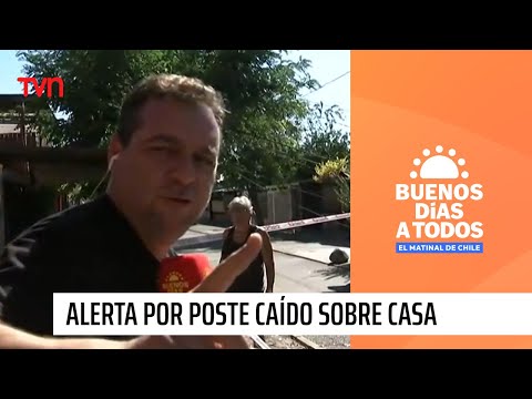 Por fatiga de material: Alerta por poste caído sobre casa en San Ramón | Buenos días a todos