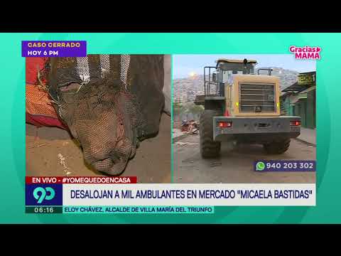 Desalojan a mil ambulantes de mercado de Villa María del Triunfo